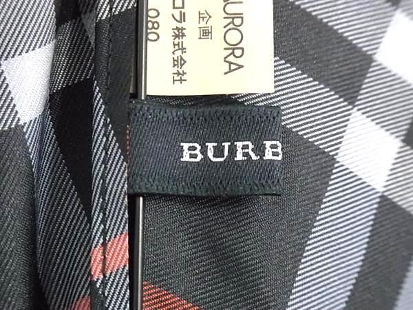 1円 ■極美品■ BURBERRY バーバリー ポリエステル100％ 2段折り 折りたたみ傘 折り畳み傘 高級傘 アンブレラ 雨具 ネイビー系 AS8524_画像9