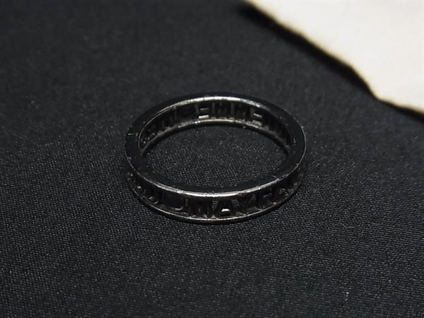 1円 ■美品■ Vivienne Westwood ヴィヴィアンウエストウッド オーブ メイフェア リング 指輪 アクセサリー 約12号 ブラック系 BK0273の画像1
