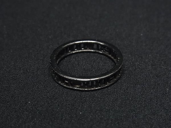 1円 ■美品■ Vivienne Westwood ヴィヴィアンウエストウッド オーブ メイフェア リング 指輪 アクセサリー 約12号 ブラック系 BK0273の画像2
