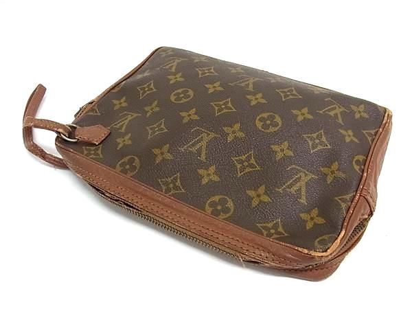 1円 LOUIS VUITTON ルイヴィトン モノグラム ポシェットスポーツ セカンドバッグ クラッチ レディース メンズ ブラウン系 BK0611_画像3