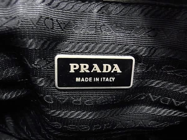 1円 PRADA プラダ テスートナイロン クロスボディ ショルダーバッグ 斜め掛けかばん メンズ レディース ブラック系 AY1566の画像6