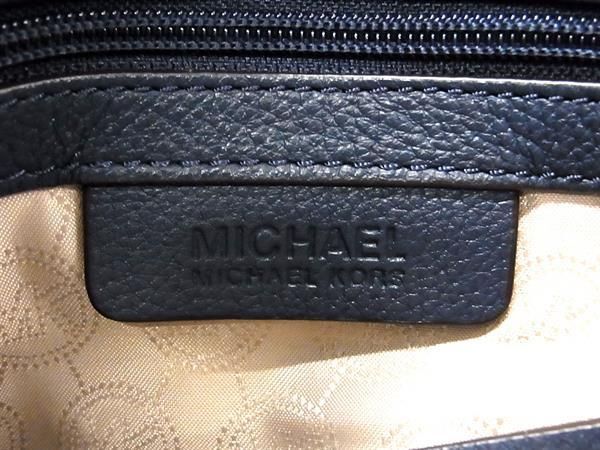 1円 ■美品■ MICHAEL KORS マイケルコース レザー 2WAY ショルダーバッグ 斜め掛けかばん 肩掛け レディース ブルー系 AZ0034の画像6