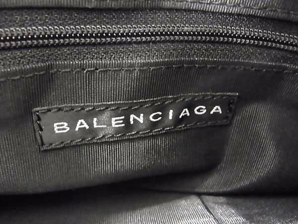 1円 ■美品■ BALENCIAGA バレンシアガ ナイロン ハンドバッグ トートバッグ レディース ブラック系 FC2421の画像6