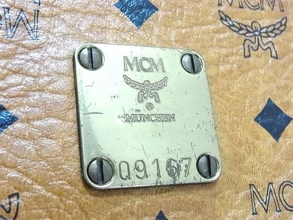 1円 MCM エムシーエム モノグラム ヴィセトス柄 レザー クロスボディ ワンショルダーバッグ 斜め掛けかばん レディース ブラウン系 FC4336の画像5