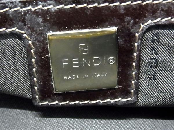 1円 ■美品■ FENDI フェンディ マンマバケット コーデュロイ ミニバッグ ショルダーバッグ 肩掛け レディース ライトブラウン系 AW5086_画像6