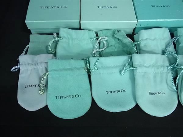 1円 TIFFANY＆Co ティファニー ボックス 箱 巾着 保存袋 アクセサリーケース 小物入れ 15点セット まとめ売り DA6548_画像4