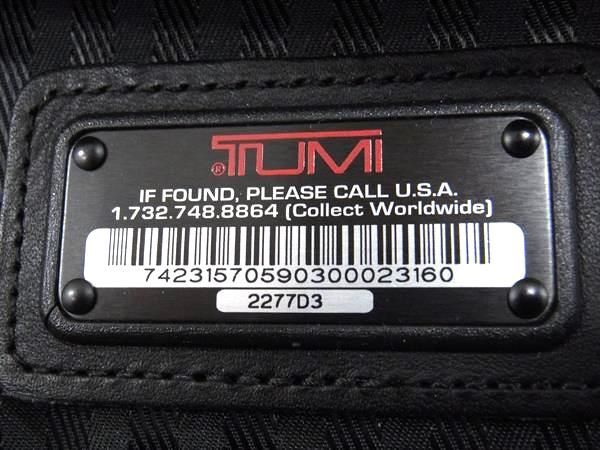 1円 ■美品■ TUMI トゥミ ナイロンキャンバス 2輪 キャリーバッグ キャリーケース スーツケース トラベルバッグ ブラック系 AW5110の画像10