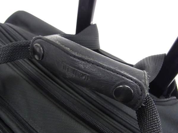 1円 ■美品■ TUMI トゥミ ナイロンキャンバス 2輪 キャリーバッグ キャリーケース スーツケース トラベルバッグ ブラック系 AW5110の画像4