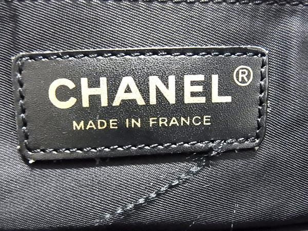 1円 ■美品■ CHANEL ココマーク ニュートラベルライン シャネル ナイロン×レザー トートバッグ ショルダー 肩掛け ブラック系 AW5026の画像6