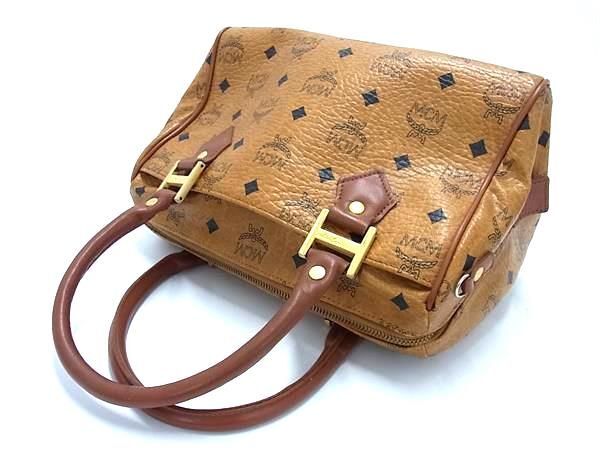 1円 ■美品■ MCM エムシーエム モノグラム ヴィセトス柄 レザー 2WAY ハンドバッグ ショルダー 斜め掛け レディース ブラウン系 FC4292_画像3