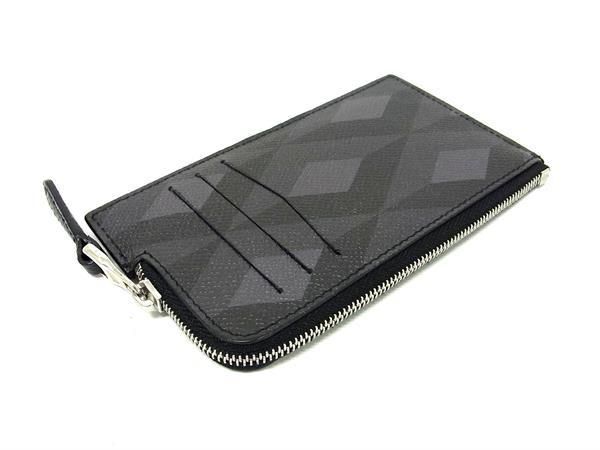 1円 ■極美品■ dunhill ダンヒル レザー コインケース コインパース カードケース 小銭入れ カード入れ メンズ ブラック系 AW7045_画像2