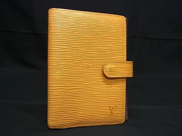 1円 LOUIS VUITTON ルイヴィトン R20059 エピ アジェンダPM 6穴式 手帳カバー スケジュール帳 タッシリイエロー AW7050_画像1