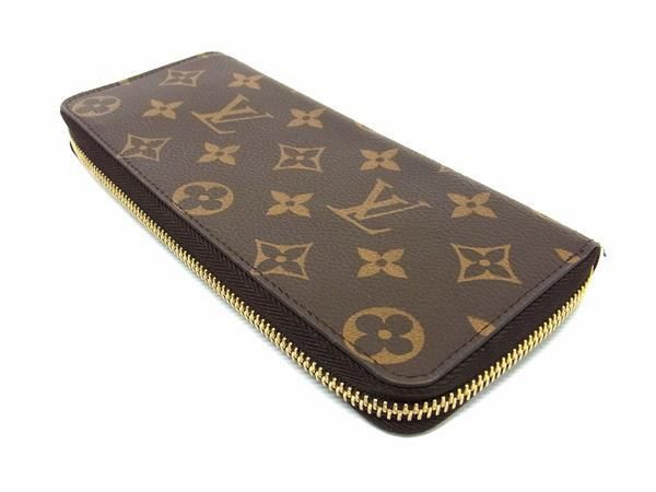 1円 ■美品■ LOUIS VUITTON ルイヴィトン M60742 モノグラム ポルトフォイユ クレマンス ラウンドファスナー 長財布 ブラウン系 BJ1459_画像2