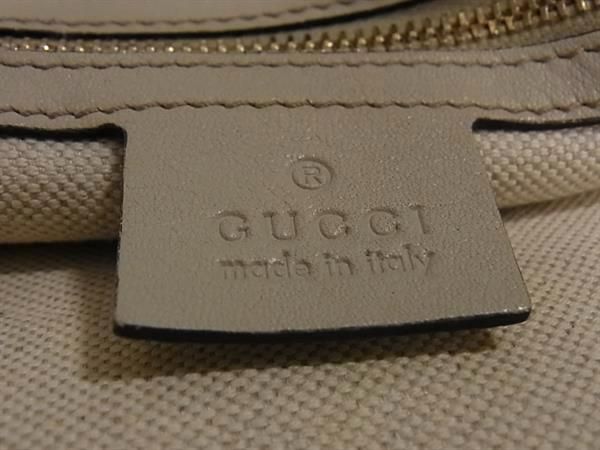 1円 GUCCI グッチ 323671 グッチシマ トートバッグ ハンドバッグ レディース アイボリー系 AW3672の画像6