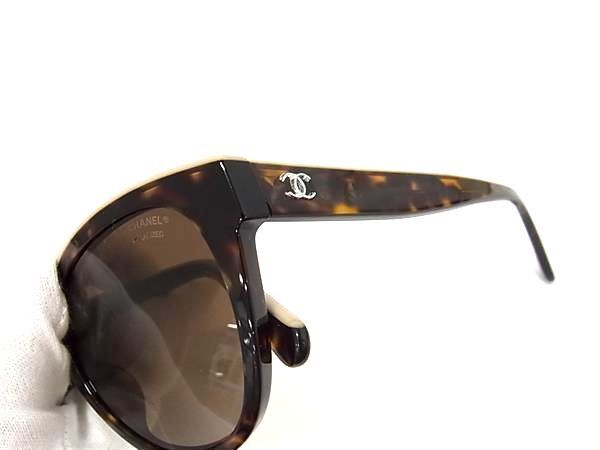 1円 ■美品■ CHANEL シャネル 5414-A c.1682/S9 ココマーク サングラス ガネ 眼鏡 レディース ブラウン系 FC3630_画像3