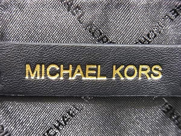 1円 ■極美品■ MICHAEL KORS マイケルコース レザー 2WAY ハンドバッグ トート ショルダー 斜め掛けかばん レディース ブラック系 AW6659の画像6