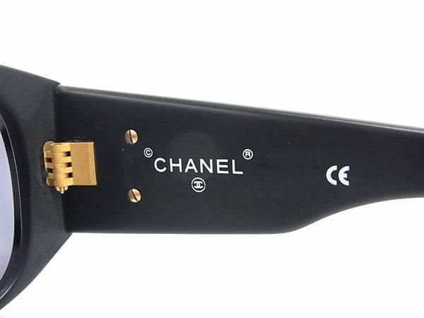 1円 ■美品■ CHANEL シャネル 01451 90405 ココマーク サングラス メガネ 眼鏡 レディース ブラック系 FC4165_画像4