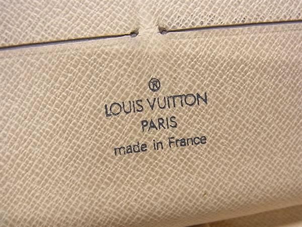 1円 LOUIS VUITTON ルイヴィトン N60012 ダミエアズール ジッピーオーガナイザー ラウンドファスナー 長財布 アイボリー系 FC2024の画像6