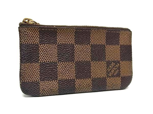 1円 LOUIS VUITTON ルイヴィトン N62658 ダミエ ポシェット クレ コインケース コインパース 小銭入れ ブラウン系 FC4191_画像1