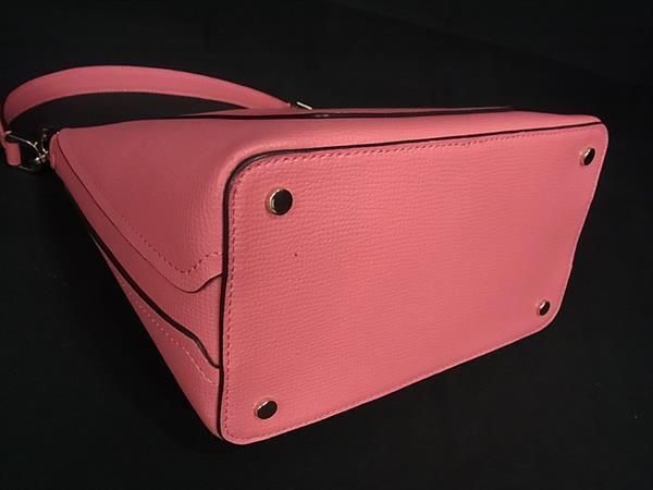 1円■新品同様■ kate spade ケイトスペード WKR00439 ダーシー レザー ミニ ワンショルダー ハンドバッグ クロスボディ ピンク系 FC0502の画像4