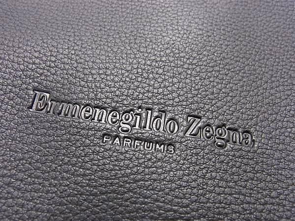 1円 ■新品■未使用■ Ermenegildo Zegna エルメネジルド ゼニア レザー 2WAY ハンドバッグ ショルダー 斜め掛け ブラック系 AW6650_画像6