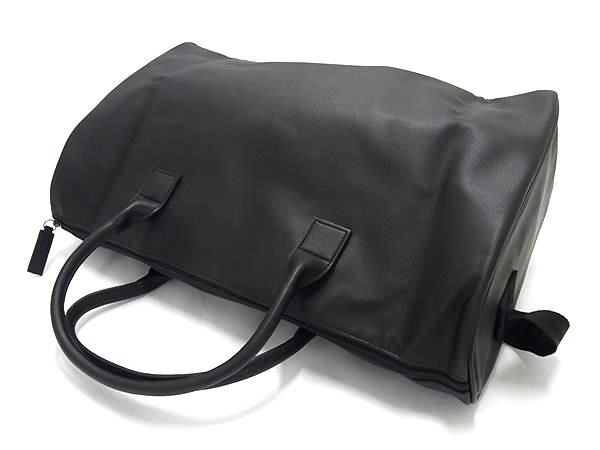 1円 ■新品■未使用■ Ermenegildo Zegna エルメネジルド ゼニア レザー 2WAY ハンドバッグ ショルダー 斜め掛け ブラック系 AW6650_画像3