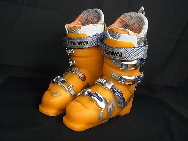 1円 Tecnica Diablo テクニカ ディアプロ race110 表記サイズ 6 1/2 294 スキーブーツ 靴 シューズ オレンジ系 BJ1244_画像1