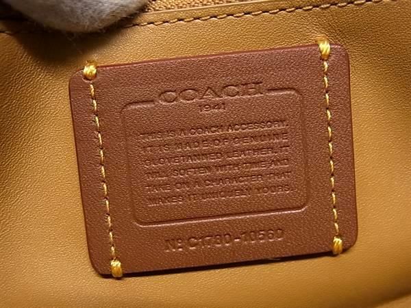 1円 ■美品■ COACH コーチ 10560 レザー ラウンドファスナー 長財布 ウォレット レディース アイボリー系×マルチカラー FC2057_画像5