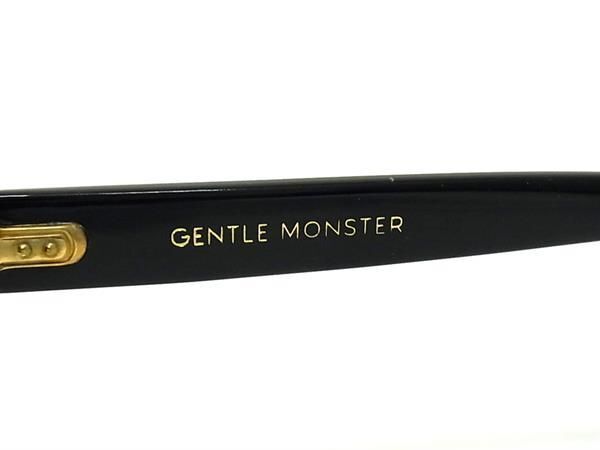 1円 ■美品■ Gentle Monster ジェントルモンスター 48□21-154 サングラス メガネ 眼鏡 メンズ レディース ブラック系 AU1253_画像3