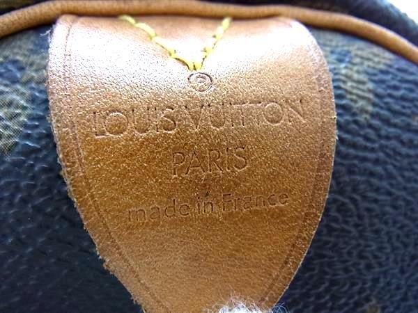 1円 ■美品■ LOUIS VUITTON ルイヴィトン M41526 モノグラム スピーディ30 ハンドバッグ ミニボストンバッグ トート ブラウン系 BJ1446の画像6