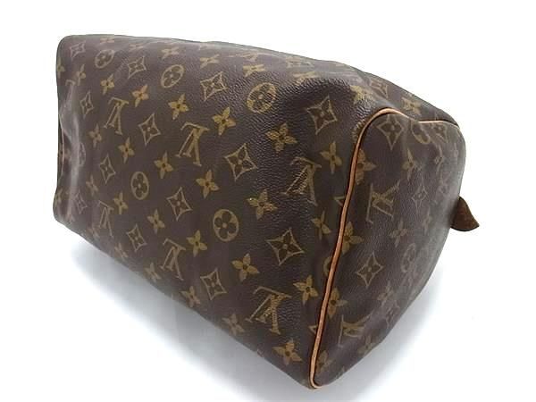 1円 ■美品■ LOUIS VUITTON ルイヴィトン M41526 モノグラム スピーディ30 ハンドバッグ ミニボストンバッグ トート ブラウン系 BJ1446の画像4