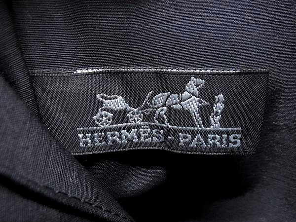 1円 HERMES エルメス フールトゥ パースGM キャンバス SV金具 ラウンドファスナー 長財布 ウォレット ネイビー系×ブラック系 FB0307の画像7