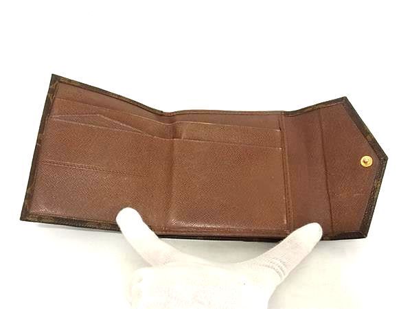 1円 ■美品■ LOUIS VUITTON ルイヴィトン M61660 モノグラム ポルトモネビエ カルトクレディ 三つ折り 財布 ブラウン系 FC2212の画像3