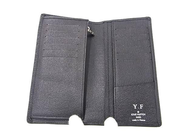 1円 ■新品同様■ LOUIS VUITTON ルイヴィトン M66542 エピ ポルトフォイユ プラザ 二つ折り 長財布 ウォレット ブラック系 AZ1041_画像3