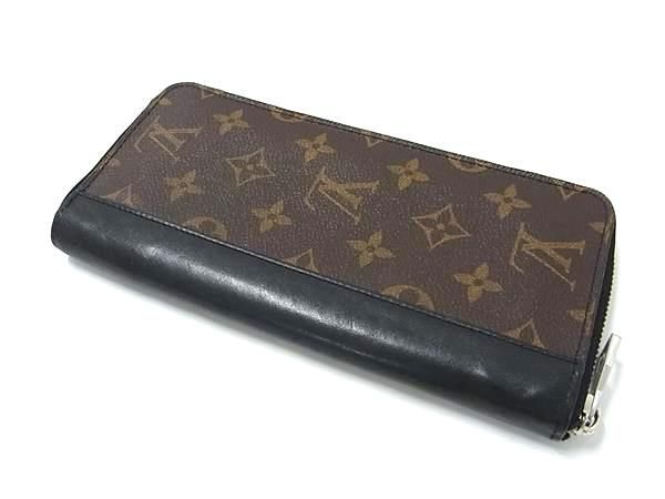 1円 ■美品■ LOUIS VUITTON ルイヴィトン M60109 モノグラムマカサー ジッピーウォレット ヴェルティカル 長財布 ブラウン系 AY1180_画像2