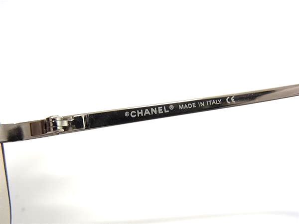 1円 ■極美品■ CHANEL シャネル 4017-D c.124/89 ココマーク ラインストーン サングラス メガネ 眼鏡 レディース シルバー系 FC3940_画像4