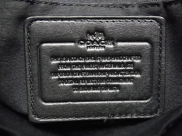 1円 ■美品■ COACH コーチ F71819 シグネチャー レザー クロスボディ ショルダーバッグ 斜め掛けかばん メンズ ブラック系 AW6833の画像6