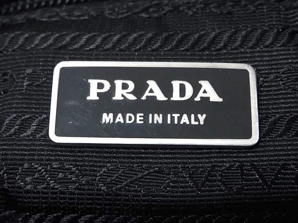 1円 ■美品■ PRADA プラダ テスートナイロン クロスボディ ショルダーバッグ 斜め掛けかばん レディース メンズ ブラック系 AW6808の画像6
