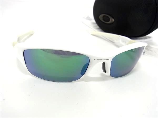 1円 OAKLEY オークリー 26-221J 63□14 ミラーレンズ サングラス メガネ 眼鏡 メンズ ホワイト系 AW6136_画像1