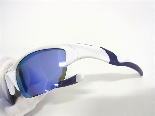 1円 ■美品■ OAKLEY オークリー OO9153-06 52□15 ミラーレンズ サングラス メガネ 眼鏡 メンズ ホワイト系 AW6127の画像3