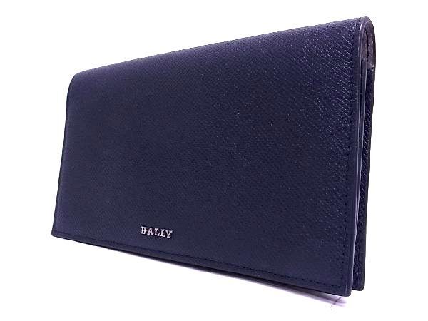 1円 ■新品■未使用■ BALLY バリー レザー 2WAY ショルダーバッグ ポシェット クラッチ 手持ち 肩掛け 斜め掛けかばん ネイビー系 AD7356の画像4