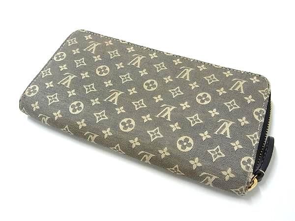 1円 LOUIS VUITTON ルイヴィトン M63010 モノグラムイディール ジッピーウォレット ラウンドファスナー 長財布 アンクル グレー系 AW4206_画像2