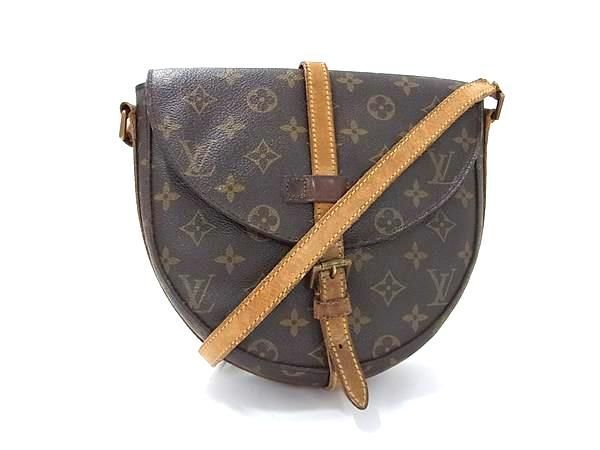 1円 LOUIS VUITTON ルイヴィトン M51232 モノグラム シャンティGM クロスボディ ワンショルダーバッグ レディース ブラウン系 BJ1045_画像1