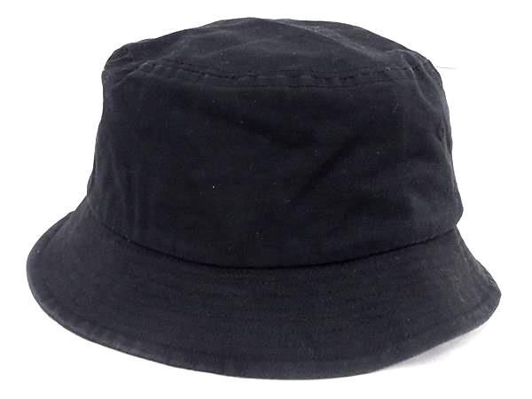 1円 ■美品■ STUSSY ステューシー コットン100％ バケットハット 帽子 表記サイズ S/M メンズ ブラック系 FC1245の画像2