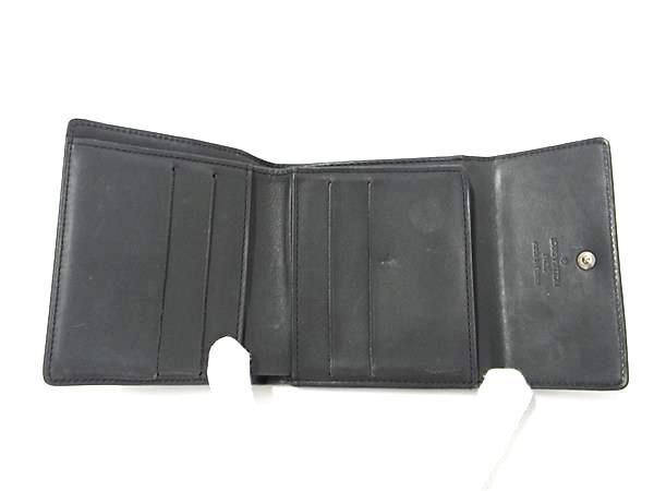 1円 LOUIS VUITTON ルイヴィトン M65112 モノグラムマットポルトモネビエカルトクレディ 三つ折り 財布 ウォレット ブラック系 FB0175の画像4