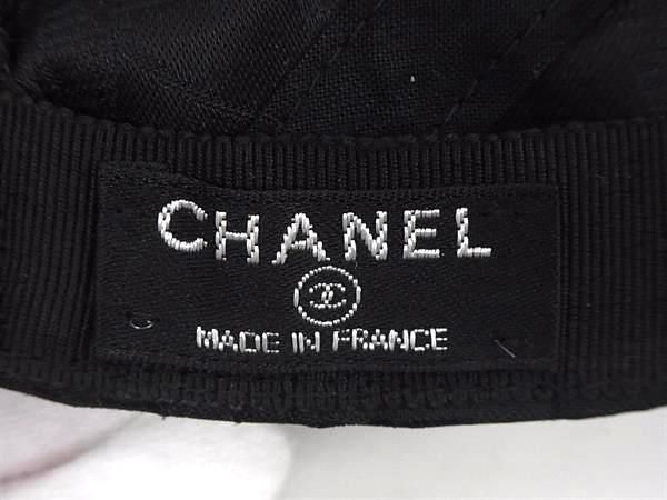 1円 ■美品■ CHANEL シャネル ニュートラベルライン ベースボールキャップ 帽子 メンズ レディース ブラック系 BJ1256