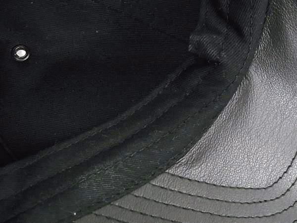 1円 ■極美品■ KENZO ケンゾー レザー タイガー 虎 キャップ 帽子 メンズ レディース ブラック系 AV9109_画像6