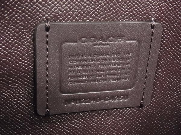 1円 ■新品同様■ COACH コーチ C4250 シグネチャー PVC×レザー クロスボディ 2WAY ハンドバッグ ショルダー アイボリー系 FC4145の画像6