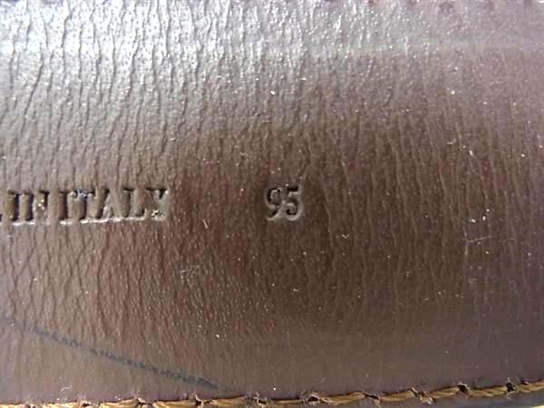 1円 ■極上■本物■ BRUNELLO CUCINELLI ブルネロクチネリ クロコダイル シルバー金具 ベルト 表記サイズ 95 メンズ ブラウン系 AW7490の画像4