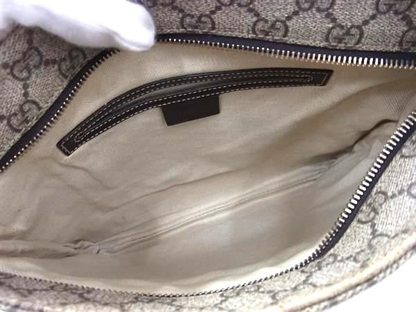 1円 ■美品■ GUCCI グッチ 295257 GGスプリーム GG柄 PVC×キャンバス クロスボディ ショルダーバッグ 斜め掛け ブラウン系 AW4698の画像5